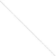 Cadena fina eslabón Rectangular 0.45 mm - Acero inoxidable 316L x1m