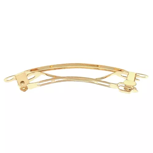 Barreta de pelo 58 mm - Dorado con oro fino x1