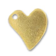 Dijes corazones design 11 mm dorado con oro fino x4|raw }}