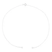 Gargantilla cadena eslabón Forçat para entrepieza - de Plata 925 x35 cm