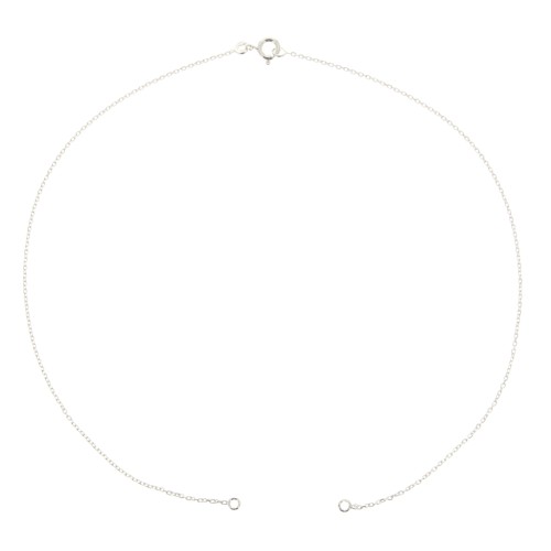 Gargantilla cadena eslabón Forçat para entrepieza - de Plata 925 x35 cm