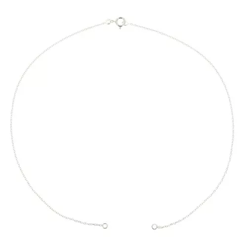 Gargantilla cadena eslabón Forçat para entrepieza - de Plata 925 x35 cm