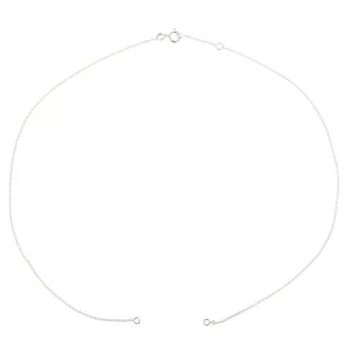 Gargantilla cadena eslabón Forçat para entrepieza - de Plata 925 x41 cm