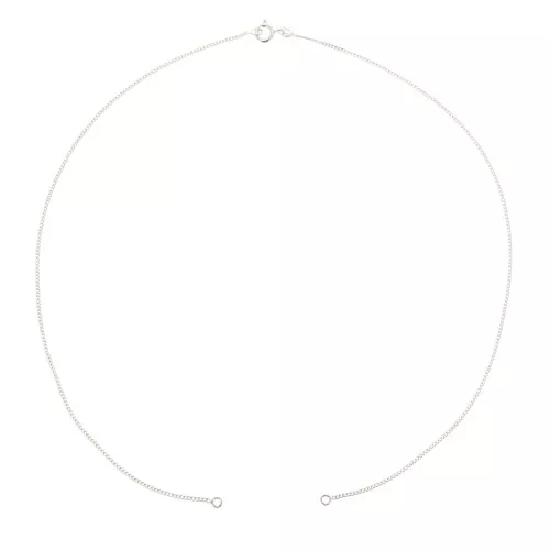 Gargantilla cadena eslabón pulsera fina para entrepieza - Plata 925 x40cm