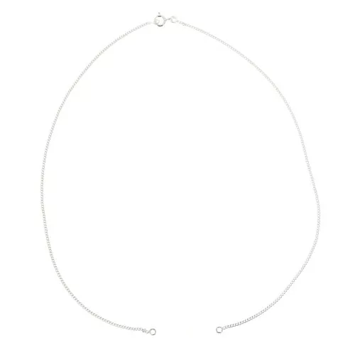 Gargantilla cadena eslabón pulsera para entrepieza - Plata 925 x40cm