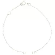 Pulsera eslabón Forçat para entrepieza - de Plata 925 x18 cm