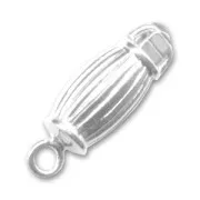 Cierre para clipsar 15 mm Chapado en plata fina x1