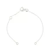 Pulsera para niña - eslabón Forçat para entrepieza - de Plata 925 x13 cm