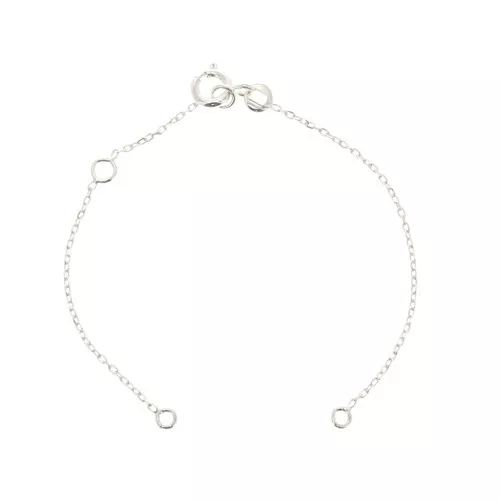 Pulsera para niña - eslabón Forçat para entrepieza - de Plata 925 x13 cm