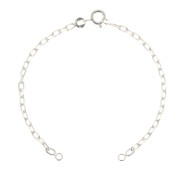 Pulsera eslabón Forçat para entrepieza - Plata 925 x14.5cm|raw }}