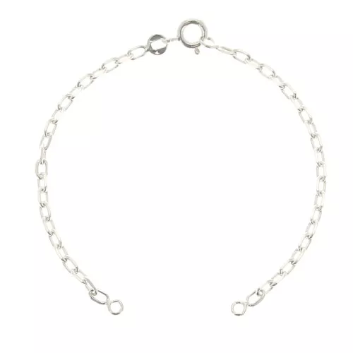 Pulsera eslabón Forçat para entrepieza - Plata 925 x14.5cm