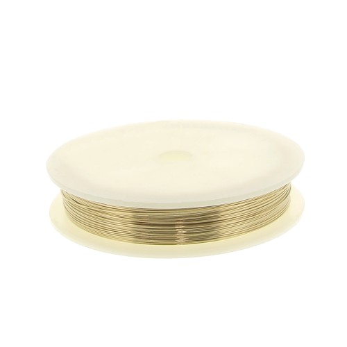 Hilo semi duro 0.5 mm de Gold filled x20 m