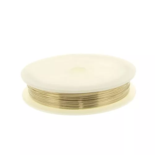 Hilo semi duro 0.5 mm de Gold filled x20 m