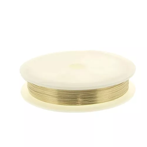 Hilo semi duro 0.4 mm de Gold filled x20m