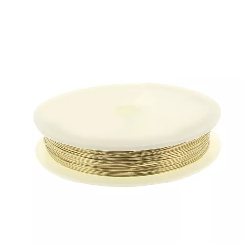 Hilo semi duro 0.64 mm de Gold filled x10m