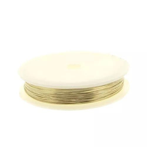 Hilo duro 0.64 mm de Gold Filled x10m