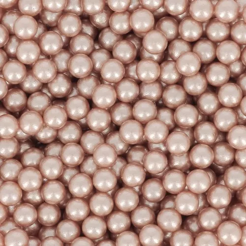 Cuentas redondas sin agujero mini bolas PureCrystal 5809 3 mm Rosa Gold Pearl x25