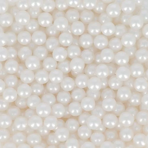 Cuentas redondas sin agujero mini bolas PureCrystal 5809 3 mm White Pearl x25