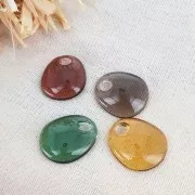 Colgante pera design de acrílico28.5x25 mm - Vert transparent x1