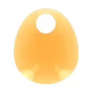 Colgante pera design de acrílico28.5x25 mm - Amarillo transparent x1