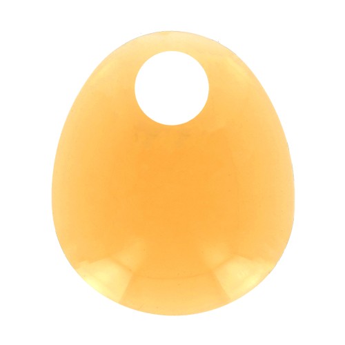 Colgante pera design de acrílico28.5x25 mm - Amarillo transparent x1