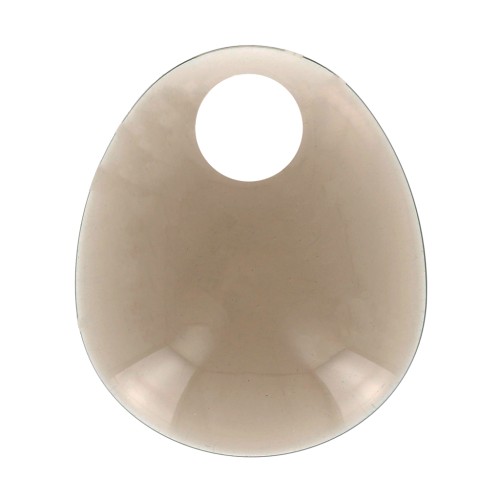 Colgante pera design de acrílico28.5x25 mm - Marrón transparent x1