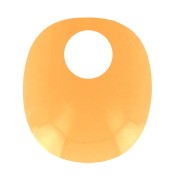 Dije ovalado design de acrílico 17.5x15 mm - Amarillo transparente x1|raw }}