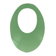 Colgante ovalado calado de acrílico 20x14 mm - Verde transparente x1|raw }}