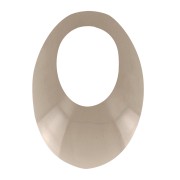 Colgante ovalado calado de acrílico 20x14 mm - Marrón transparente x1|raw }}