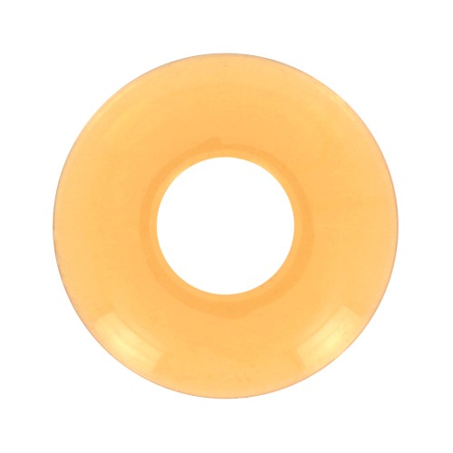 Colgante donuts de acrílico 21 mm - Amarillo transparente x1