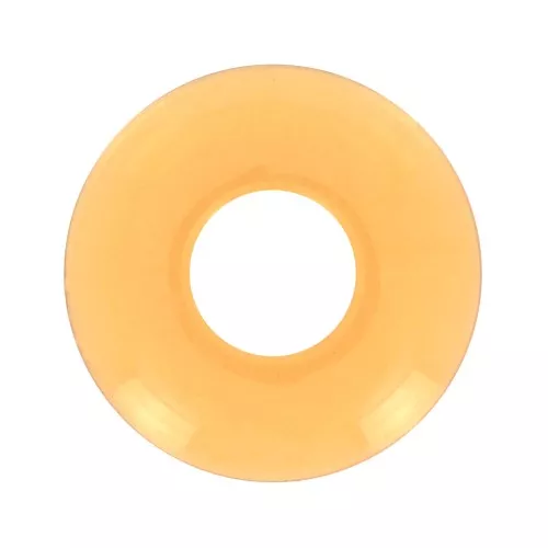 Colgante donuts de acrílico 21 mm - Amarillo transparente x1