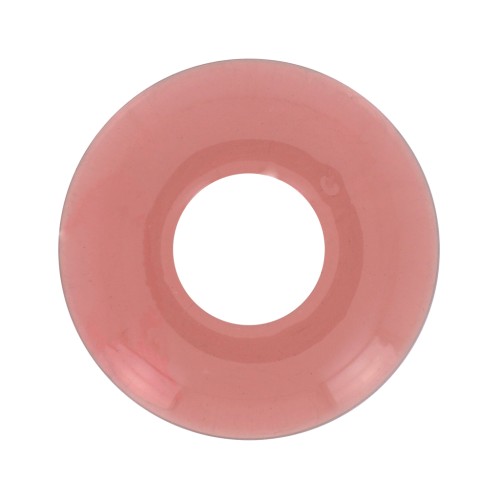Colgante donuts de acrílico 21 mm - Terracotta transparente x1