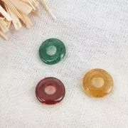 Colgante donuts de acrílico 21 mm - Terracotta transparente x1