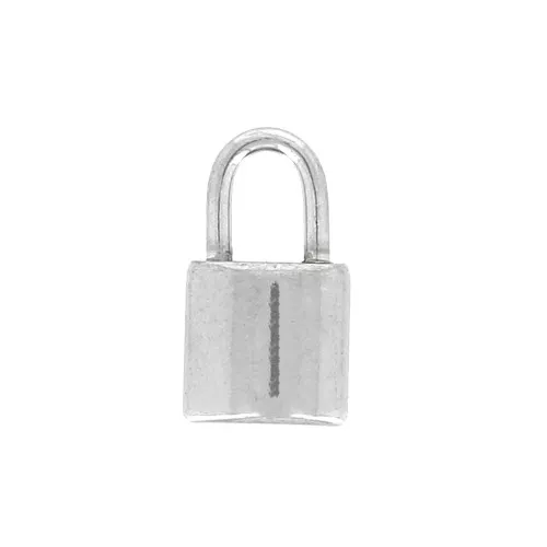 Dije candado 11x6 mm - Acero inoxidable 304 x1