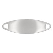 Entrepieza para pulsera a grabar 30x9 mm- Acero inoxidable x1|raw }}