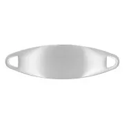 Entrepieza para pulsera a grabar 30x9 mm- Acero inoxidable x1