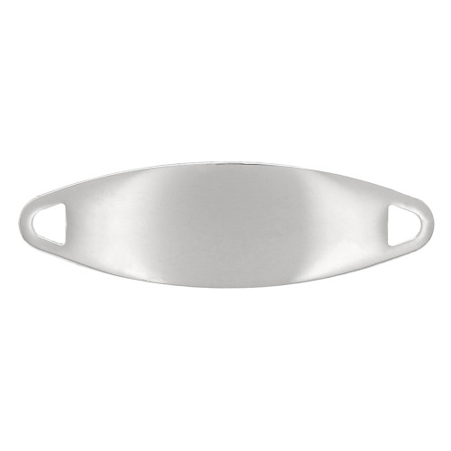 Entrepieza para pulsera a grabar 30x9 mm- Acero inoxidable x1