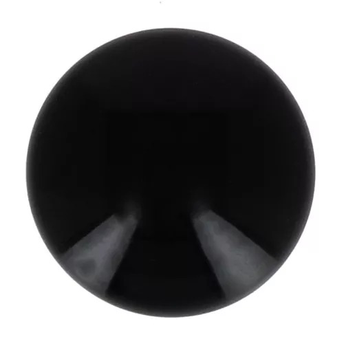 Cabujón de resina Opaco 14 mm - Negro x1