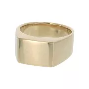 Anillo sello para mujer talla 50 Chapado de Oro 3 micras x1