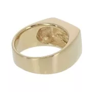 Anillo sello para mujer talla 50 Chapado de Oro 3 micras x1