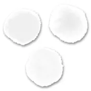 Pompones sintéticos 15 mm Blanco x45