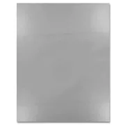 Transferencia Termofijable Metálico Plateado x1