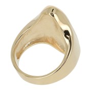 Anillo ovalado - espiga - para mujer talla 50 chapado de Oro 3 micras x1