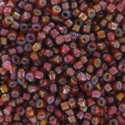 Miyuki Delica 11/0 DB1781 - Root Beer AB Lined White