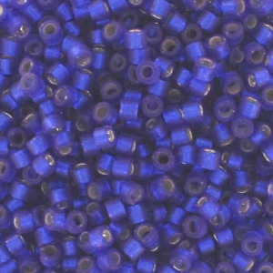 Miyuki Delica 11/0 DB0696 - Dyed Semi Mat S/L Dark Blue Violet x8g