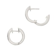 Ganchos pendientes con óxido de zirconio 13.5 mm - Plata 925 - Negro x2|raw }}