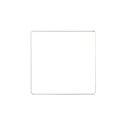 Cuadrado de metal desnudo para atrapasueños y pantallas 15 cm - Blanco x1