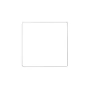 Cuadrado de metal desnudo para atrapasueños y pantallas 15 cm - Blanco x1