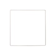 Cuadrado de metal desnudo para atrapasueños y pantallas 20 cm - Blanco x1|raw }}