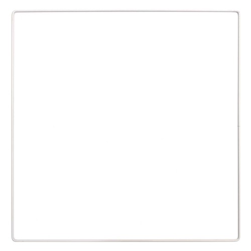 Cuadrado de metal desnudo para atrapasueños y pantallas 30 cm - Blanco x1